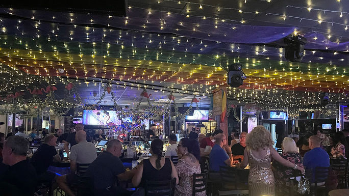 A busy evening at Pub on the Drive in Wilton Manors