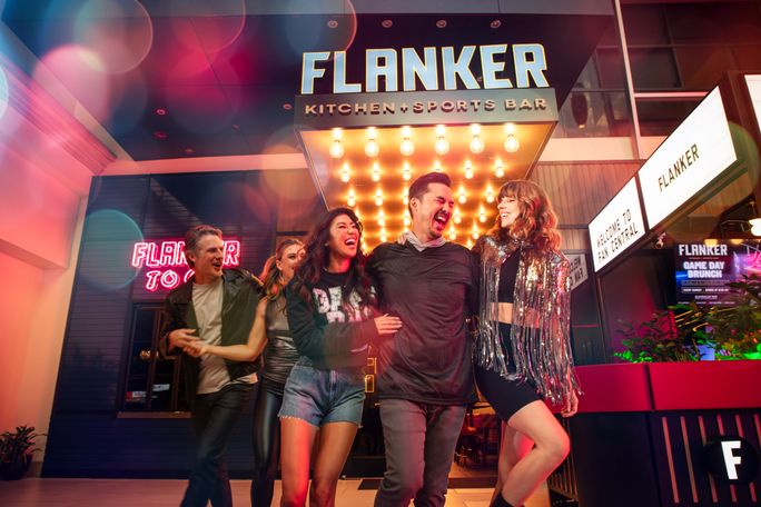 Flanker Kitchen + Sports Bar at the Fan District on the Las Vegas Strip