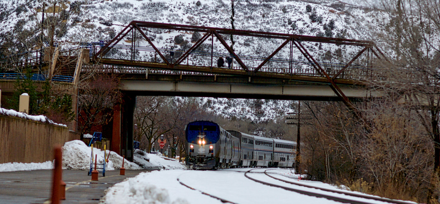 Image: Amtrak train in the snow. (Photo Credit: John M. Chase / iStock Unreleased)